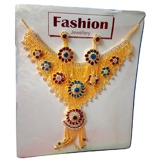 City gold discount necklace set