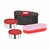 Rema - Lunch Box Tiffin with Bag - Set of 3 Containers/Dabba (2 Steel Containers  1 Roti Container) with Bag - Direct D