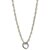 Yo Yo Honey Singh Neck Tight 18 inch Silver Chain With Black Ring Pendant At the Best Price by GoldNera