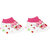 Neska Moda Baby Pink Mittens,Booties with Cap (3 Pcs Combo Set) for 0 to 6 Months MT70