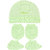 Neska Moda Baby Green Mittens,Booties with Cap (3 Pcs Combo Set) for 0 to 6 Months MT90