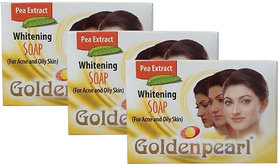 Golden Pearl Whitening for Acne  Oily Soap - 100g (Pack Of 3)