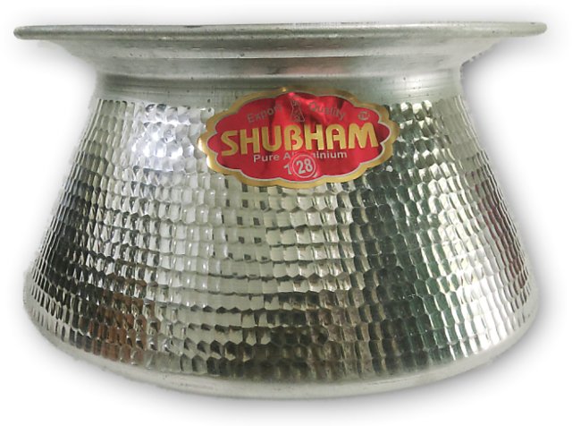 Large aluminium cooking pots (50kg rice)