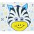 Tumble Yellow Baby Mitten Zebra Face - 0 to 6 Months