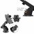 SCORIA Universal Silicone Sucker Long Neck 360 Rotation Car Mobile Holder/Mount with Ultimate Reusable Suction Cup (Black)