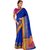 Ashika Dark Blue Cotton Silk Woven Gadwal Saree for Women with Blouse Piece