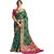 Ashika Gadwal Cotton Silk Teal Green Saree for women with Blouse Piece