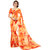 Ashika Printed Party Wear Shaded Pale Orange Georgette Saree for Women with Blouse Piece
