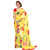 Ashika Printed Party Wear Dark Yellow Georgette Saree for Women with Blouse Piece