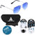 Adam Jones Gradient Blue UV Protected Unisex Aviator Sunglasses with free POP Socket
