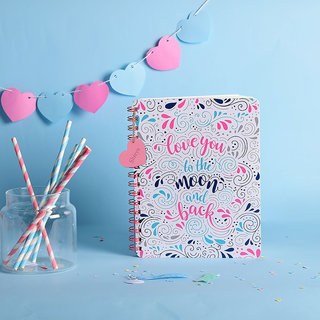 Doodle Head Over Heels Diary Notebook Gift for Girlfriend Gift for Boyfriend Birthday Anniversary Gift