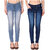Ketex Women'S Light Blue And Dark Blue Slim Jeans (Pack Of 2)
