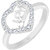 Sukai Jewels Star Solitaire Rhodium Plated Alloy & Brass Cubic Zirconia Ringer Ring for Women & Girls [SFR1036R]