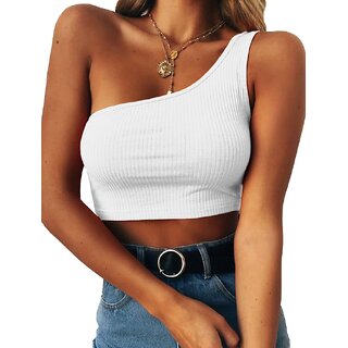                       The Blazze Women's Sleeveless Crop Tops Sexy Strappy Tees                                              