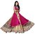 V-Karan Women's Pink Embroidered Georgette Semi- Stitched Dress Material
