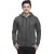 Lambency Men's Grey Hooded Sweatshirt