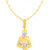 Sukai Jewels Gautam Buddha Gold Plated Alloy & Brass Cubic Zirconia god Pendant with Chain for Women & Men [SGP1130G]