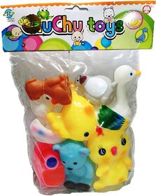 Shribossji Bathing Chuchu Animal Toys for Kids Bath Toy Bath Toy  (Multicolor)