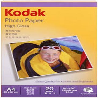 Buy JUST ONE CLICK Kodak Photo Paper A4 230gsm High Glossy Online ...