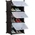 House of Quirk Plastic Shoe Rack  (Black, 6 Shelves)