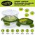 Home Puff Borosilicate Glass Lunch Box -Microwavable, AirVent Lid, Premium Carry Bag (Round 400 ML, Set of 4)