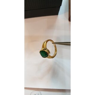 Emerald Ring Natural panna stone lab certified stone ring Jaipur Gemstone