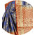 Dwarkesh Fashion Blue Color Banarasi Silk Elephant Pattern Patola Saree With Blouse Piece (HATHI PATOLA BLUE)