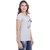Lango Regular Fit Hosiery Light Grey Color T-shirt For Womens