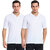 Myky White Regular Fit Solid For Men Pack of 2