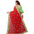 Hirvanti Fashion Designer Red Georgette Embroidery Saree with Blouse Piece
