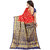 Dwarkesh Fashion Red Color Banarasi Silk Saree With Blouse Piece (LOTUS MOR RED)