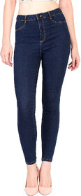Kotty Women's Hight Rise Blue Jeggings