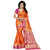 Dwarkesh Fashion Orange Color Banarasi Silk Saree With Blouse Piece (MOR RANI ORANGE)
