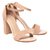 AnShe Girls / Women's Velvet Leather Peep Toe  4 inch Block Heel Fashion Sandals / Footwears