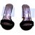 AnShe Girls / Women's Velvet Leather Peep Toe and Transparent Band  4 inch Block Heel with Mirror Covering Fashi