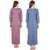 Kismat Fashion Winter Wear Woolen Hosiery Multi Color Long Nighty Pack Of 2