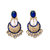 Indian Style Beaded Dangle  Drop Fashionable Earrings Traditional Jhumka Jhumki Earrings for Women 16 BLUE