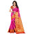 Dwarkesh Fashion Pink Color Banarasi Silk Saree With Blouse Piece (SAINA PINK)