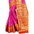 Dwarkesh Fashion Pink Color Banarasi Silk Saree With Blouse Piece (SAINA PINK)