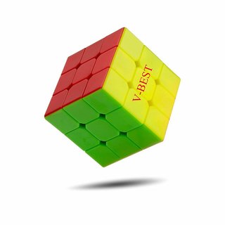 Buy V-Best High Speed Sticker Less Problem Solving Cubes 3x3x3 ...