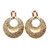Indian Style Beaded Dangle  Drop Fashionable Earrings Traditional Jhumka Jhumki Earrings for Women 22 PURPLE