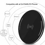 Japang Qi Wireless Charger For Samsung Galaxy S6 S6 Edge S7 S7 Edge S8 S8 Plus Note 8 Note 5