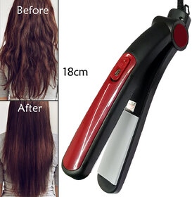 Professional Solid Smooth Ceramic Anti-Static Travel Hair Straightener Flat Iron Hair Styler Salon Style Tool 45W