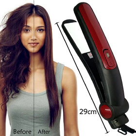 Slik Smooth Care Professional Ceramic Travel Hair Straightener Flat Iron Instant Heat Up Hair Styler Styling Tool 45W