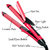 2in1 Professional Solid Ceramic Hair Straightener Flat Iron Anti-Static Hair Curler Curling Iron Rod Styling Roller 35W