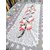 Table Cover For Dining Table 6 Seater Table Cloth Net Floral Design Size  ( 90 inch ( 228.6 cm )  x 60 inch ( 152.4 cm)  Grey Color By AH