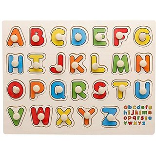 Shribossji Capital Alphabet Abc Wooden Puzzle For Kids