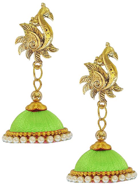 Silk Thread Earrings  Buy Silk Thread Earrings Online Starting at Just 79   Meesho