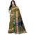 Ashika Woven Gadwal Cotton Silk Chikoo Festive Saree for Women with Blouse Piece