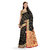 Ashika Cotton Silk Black Woven Gadwal Festive Saree for women with Blouse piece